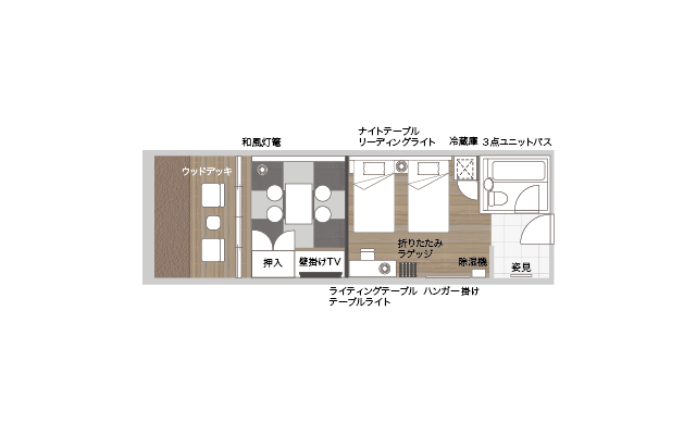 部屋の間取り図を拡大して見る