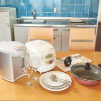 キッチン付きのお部屋には調理器具もご用意しています